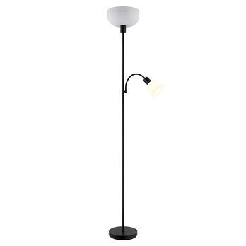 Stojacia lampa HINTON čierna/biela 7