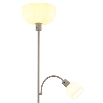 Stojacia lampa HINTON piesková/biela 5