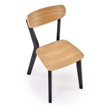 Jedálenská stolička HOATA prírodná/čierna 6