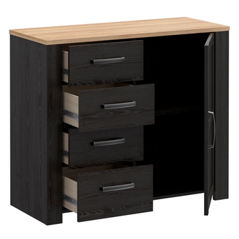 Komoda HOBLO dub riviera/dub cabezone, šírka 102 cm 2