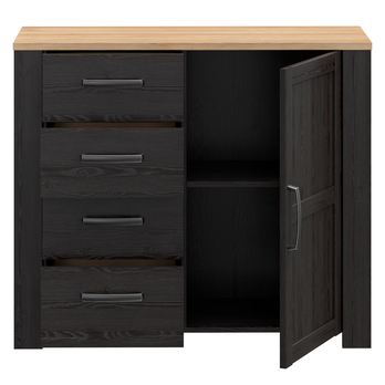 Komoda HOBLO dub riviera/dub cabezone, šírka 102 cm 4