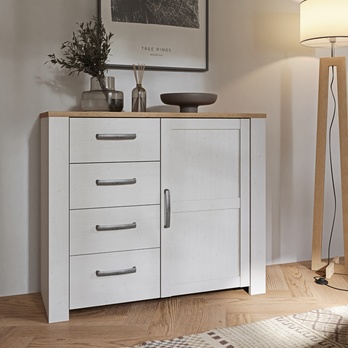 Komoda HOBLO dub riviera/smrekovec, šírka 102 cm 1