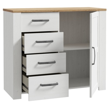 Komoda HOBLO dub riviera/smrekovec, šírka 102 cm 2