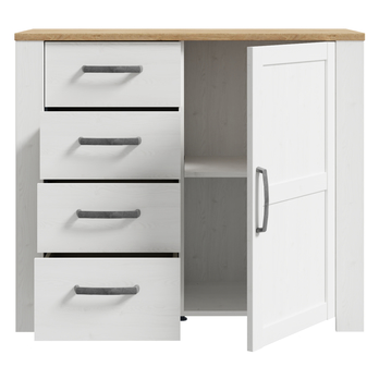 Komoda HOBLO dub riviera/smrekovec, šírka 102 cm 4