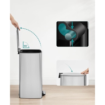 Odpadkový kôš HOLD strieborná 2