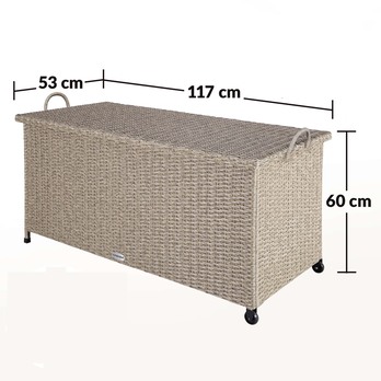 Záhradný box HOLE krémová 4