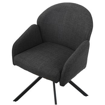 Stolička HOLLY S antracitová, sada 2 ks 2