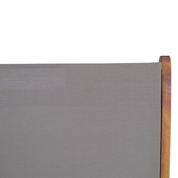 Záhradná stolička HOLSTEIN teak/sivá 6