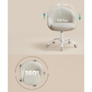 Kancelárska stolička HOME 2 biela 3