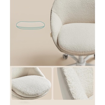 Kancelárska stolička HOME 2 biela 4