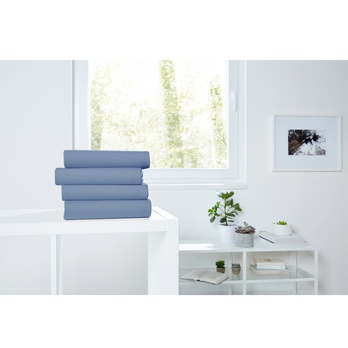 Prestieradlo HOME STORY tmavomodrá, 190x200 cm 1