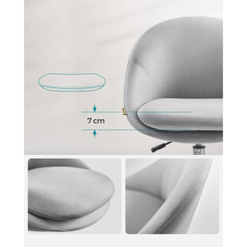 Kancelárska stolička HOME sivá 4