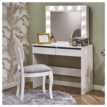 Toaletný stolík HONKYTON biela 1