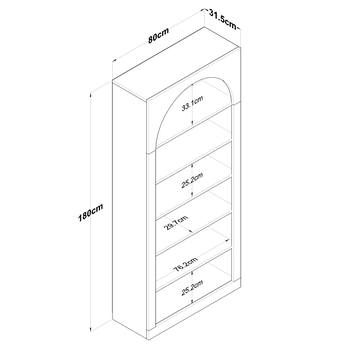 Knižnica HOROL biela 9