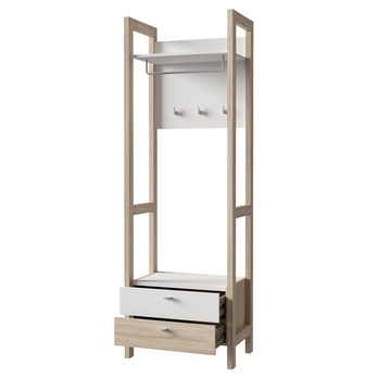 Predsieňový panel  HOYVIK dub sonoma/biela 2