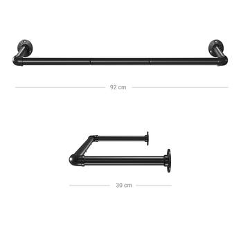 Rúrkový vešiak HSR67BK čierna 4