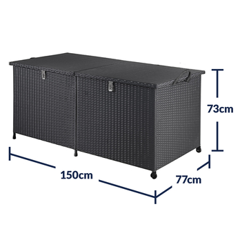 Záhradný box HUBAU čierna 7