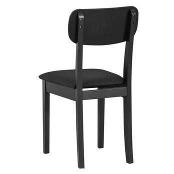 Jedálenská stolička HUBO 4 čierna 2