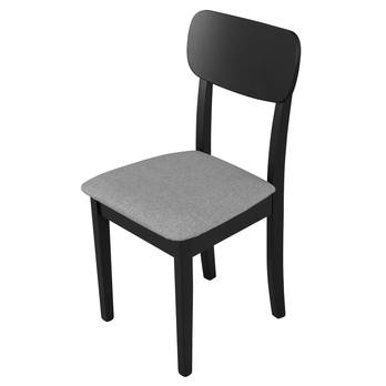 Jedálenská stolička HUBO 4 čierna/svetlosivá 1