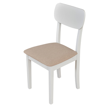 Jedálenská stolička HUBO 4 biela/béžová 1