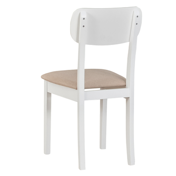 Jedálenská stolička HUBO 4 biela/béžová 2