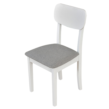 Jedálenská stolička HUBO 4 biela/sivá 1