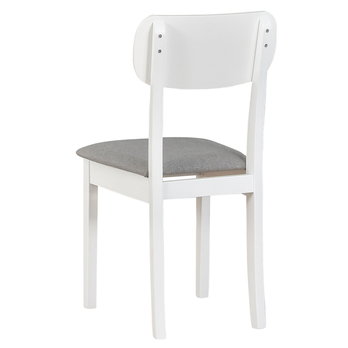 Jedálenská stolička HUBO 4 biela/sivá 2
