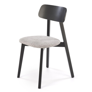 Jedálenská stolička HYLU čierna/sivá 2