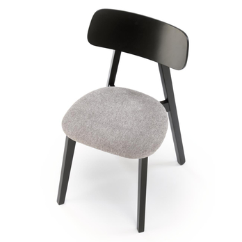 Jedálenská stolička HYLU čierna/sivá 6