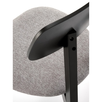 Jedálenská stolička HYLU čierna/sivá 8