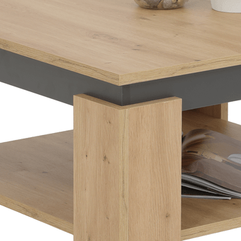 Konferenčný stolík IAN dub artisan/antracitová 1