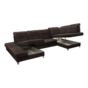 Sedacia súprava IBIZA IV pravá, hnedá 2