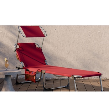 Záhradné ležadlo IBIZA rubínová 1