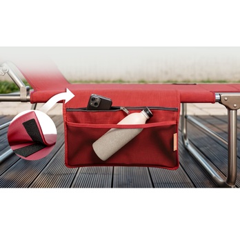 Záhradné ležadlo IBIZA rubínová 4