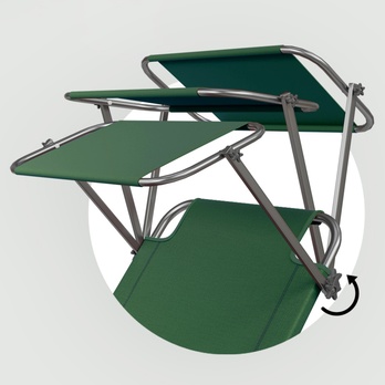 Záhradné ležadlo IBIZA zelená 3