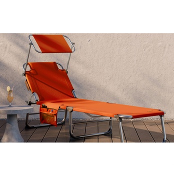 Záhradné ležadlo IBIZA oranžová 1