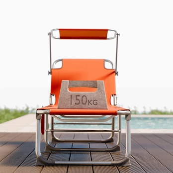 Záhradné ležadlo IBIZA oranžová 5