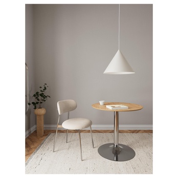 Malý stolík IBIZA prírodná/chróm 2