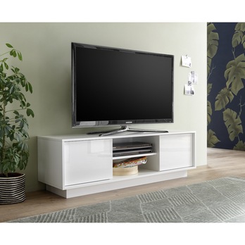 TV komoda ICE 1 biela lesklá 1