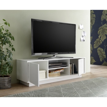 TV komoda ICE 1 biela lesklá 2
