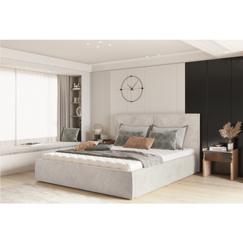 Posteľ s roštom ICOL sivobéžová, 160x200 cm 1