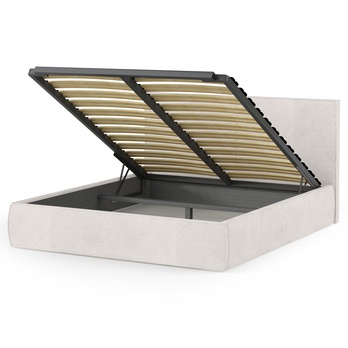 Posteľ s roštom ICOL sivobéžová, 160x200 cm 2