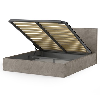 Posteľ s roštom ICOL sivohnedá, 160x200 cm 2