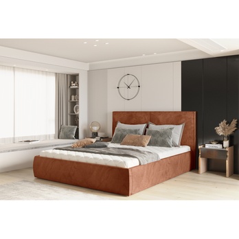 Posteľ s roštom ICOL terakota, 160x200 cm 1