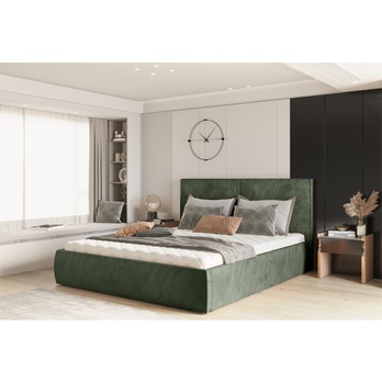 Posteľ s roštom ICOL tmavozelená, 180x200 cm 1