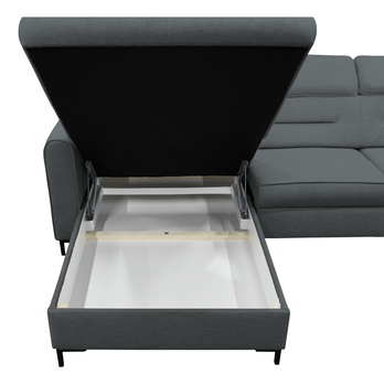 Sedacia súprava ICON ľavá, tmavosivá 3