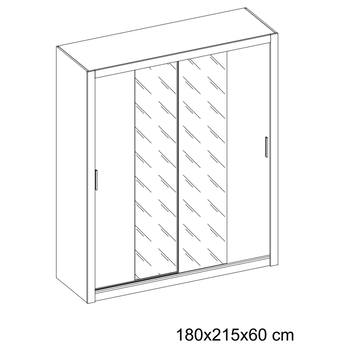 Šatníková skriňa IDEA 03 dub sanremo 4