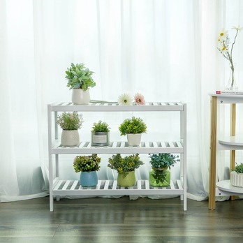 Polica na topánky IDEAL biela 2