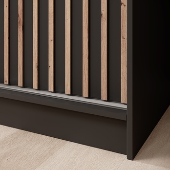 Šatníková skriňa IDIN čierna 2