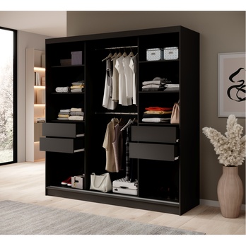 Šatníková skriňa IDIN čierna 1